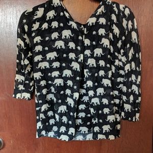 Ann taylor Lofit Elephant cardigan